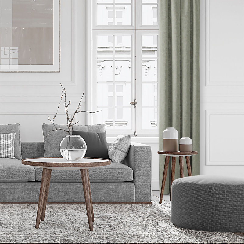 Rideau en polyester pruche, L 20 po x L 96 po