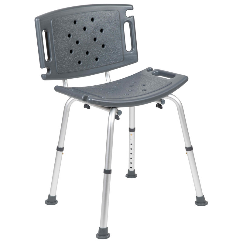 Morgana sans outils 300 lb Capacité, chaise de bain et de douche réglable avec grand dossier