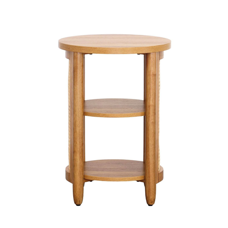 Color Solid Wood End Table, Light Honey