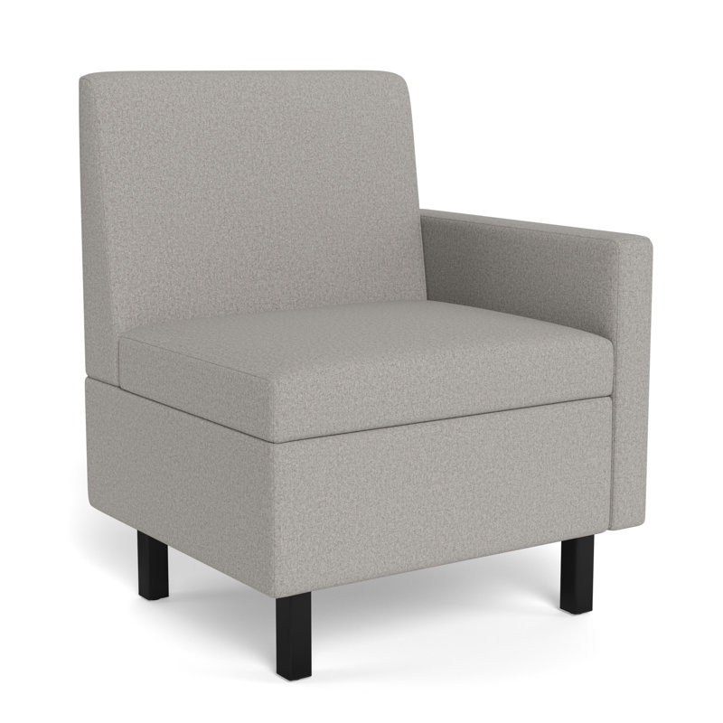Movvi Single Seat, Left Arm, Platinum