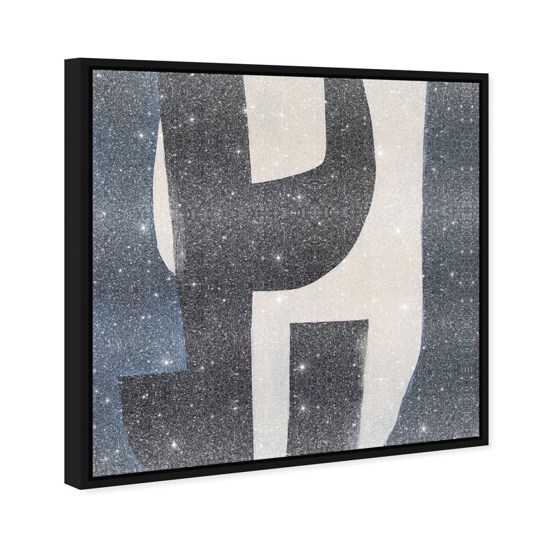 Contours of Silence I Canvas Abstract Print by Oliver Gal, Black Frame, 12 x 12, 25"H x 25"W, Black Frame