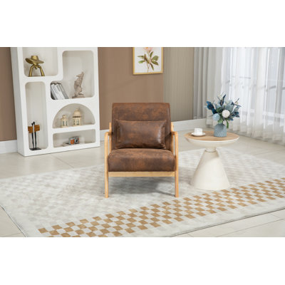 Chaise d'appoint rembourrée avec coussin