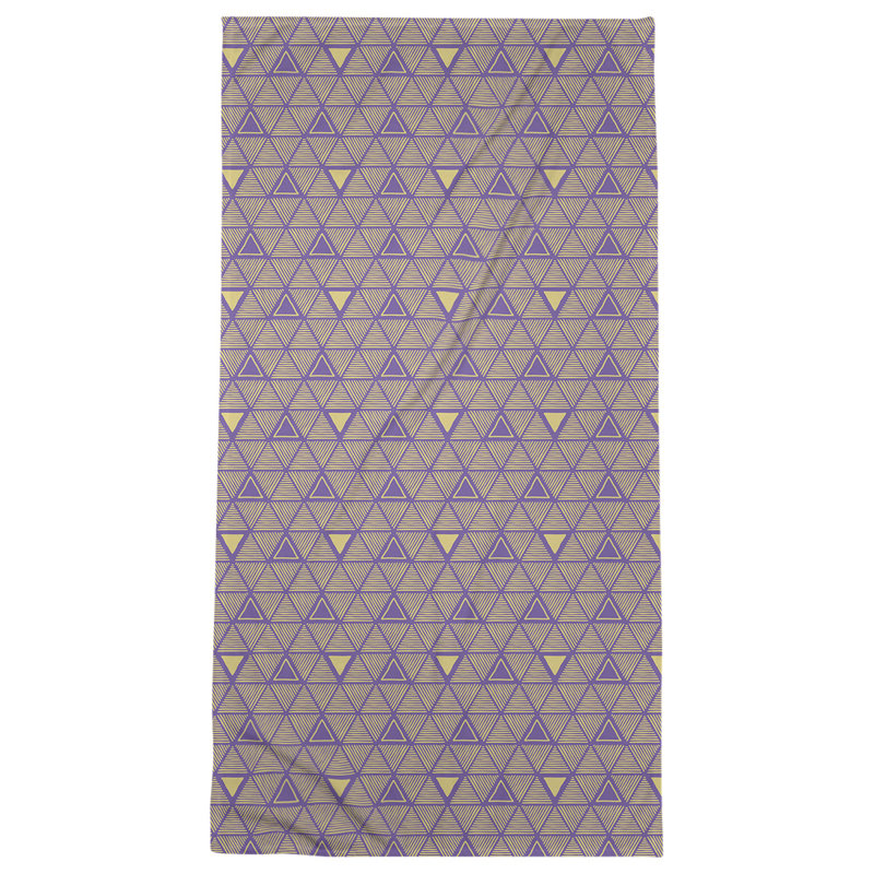 Serviette de bain Classic, Jaune / Mauve