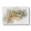 Hummingbird by a Flower in Abstract - Wrapped Canvas Drawing - Wrapped Canvas-55311651