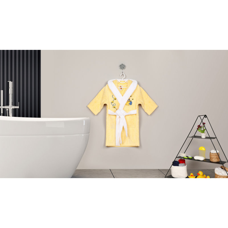Peignoir 100% coton Clintonville, Kids M, Jaune