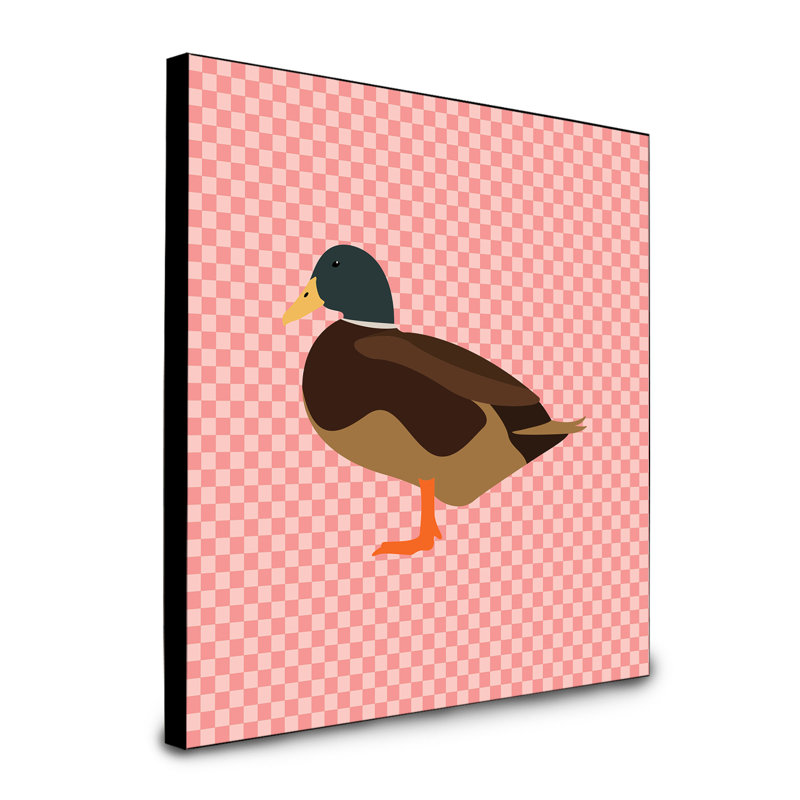« silver bantam duck check », art encadré Cylburn, Rose
