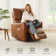 Breathable Leather Swivel And Rocker Power Recliner Chair With Usb Port Set Of 3