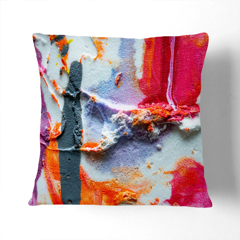 Abstract Square Throw Cushion, 55 x 55 cm