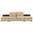Versatile Modular Sofa Bed With Storage Racks For All Needs-674486830