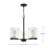 Dubberly 3 - Light Dimmable Sputnik Modern Linear Chandelier