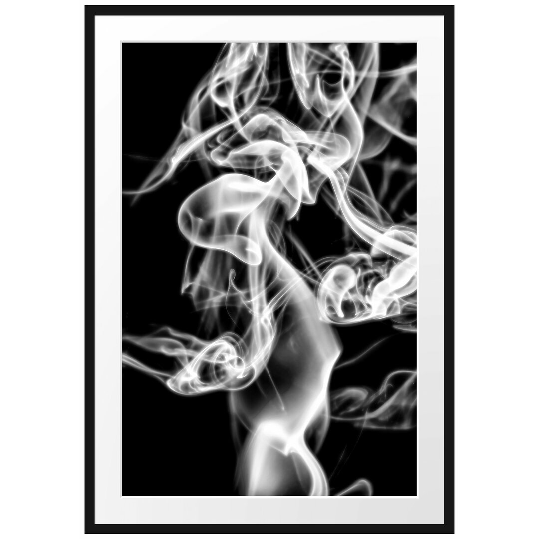 Gerahmter Fotodruck Smoke in the Darkness