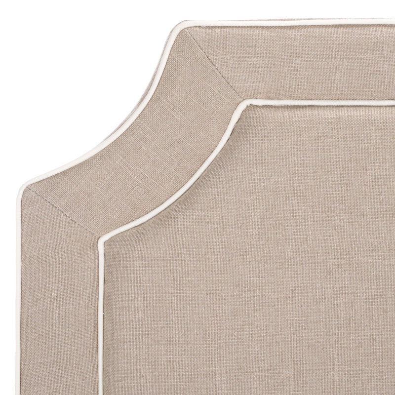 Cloverdale Upholstered Panel Headboard, Twin, Oyster