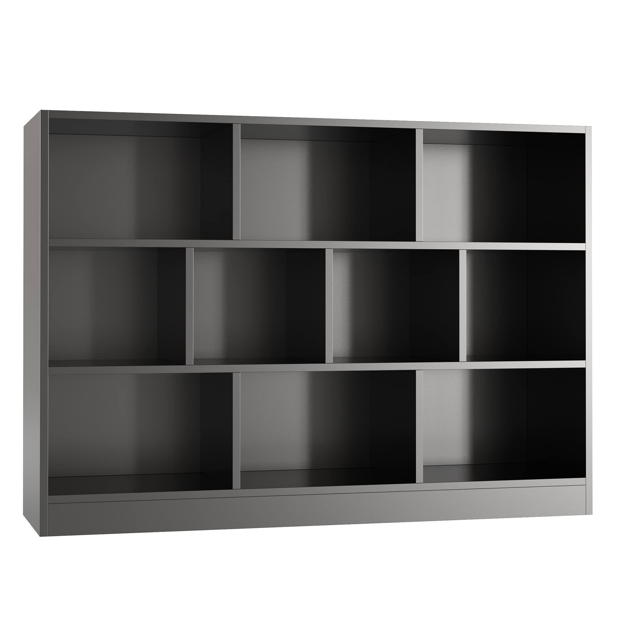 Presly 3  Tier Cube Bookcase Modern Bookshelf with 10 Cubes
