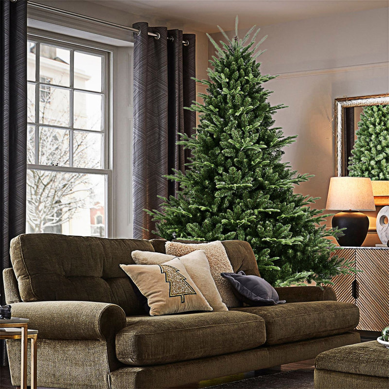 Arbre de Noël pleine forme avec support en métal, H 5 pi, No