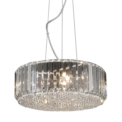 5 - Light Chrome Drum Pendant