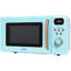 Abode AMD2004GRG, 20L Digital Microwave in Blue with Rose Gold Accent