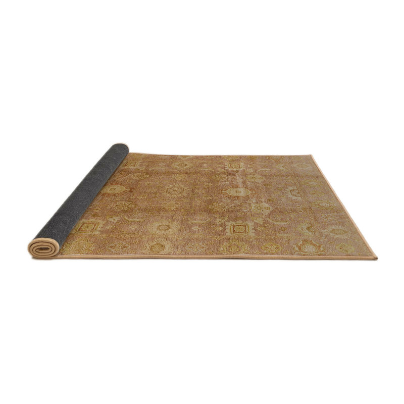 Tapis oriental brun Henshaw, Rond 6 pi