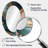 Gold And Green Abstract Marble Harmony Swirls I - Abstract Oval Decorative Mirror On Metal-730438943
