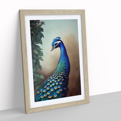 Peacock View No.2 - Single Picture Frame Painting