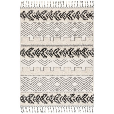 Tapis ivoire à poils longs Highfill Southwestern