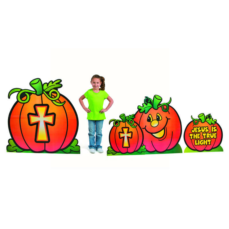 «Christian Pumpkin» en carton debout