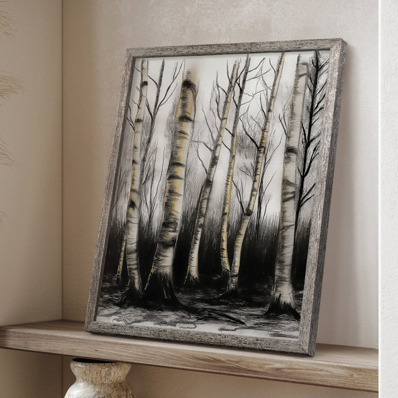 «LANDSCAPES Series XVII», reproduction encadrée - bois massif, H 11 po x l 9 po