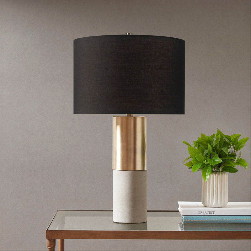 Lampe de table en béton