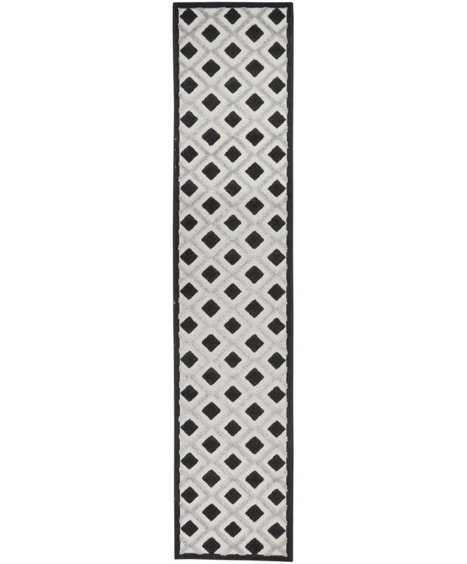 Andoche Houndstooth Indoor Rug, Runner 2'3" x 12'
