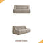 Canapé chaussures dans une boîte, canapé 2 places en mousse viscoélastique, sans installation et facile à transporter, canapé moderne à assise profonde avec tissu chenille-711610715