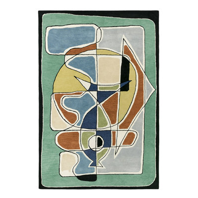 Caprice Handmade Wool Abstract Area Rug
