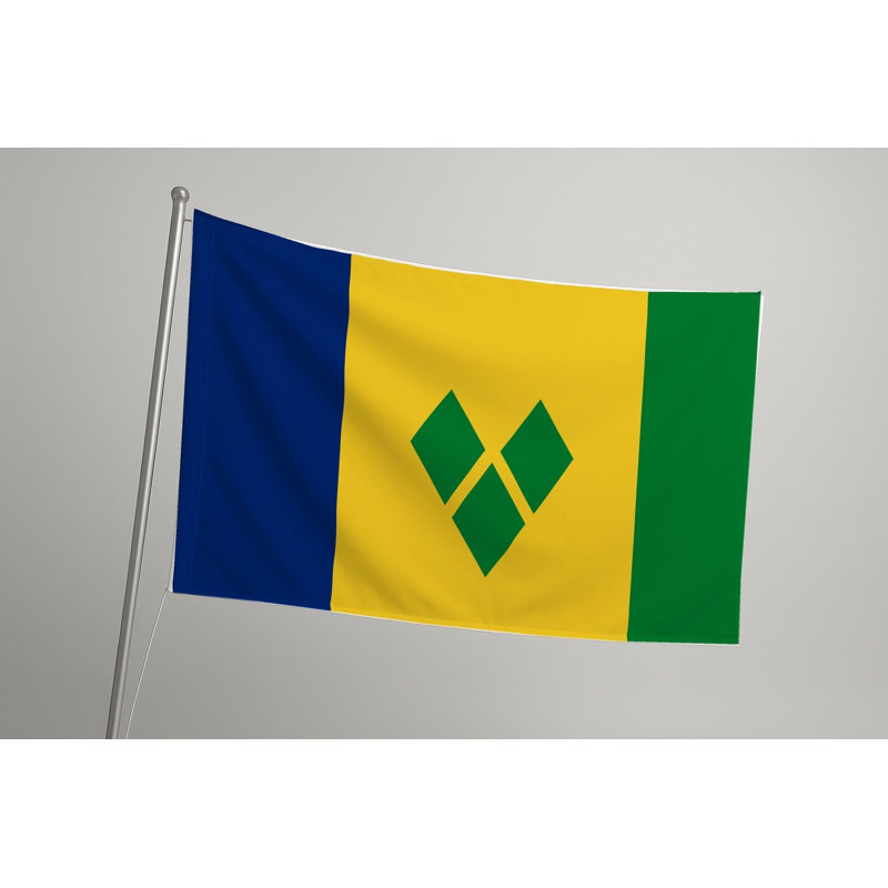 Drapeau de Saint-Vincent-et-les Grenadines - Drapeau extérieur, H 36 po x l 60 po