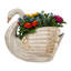 Provence Rattan Swan Basket - Whitewash