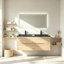 Ensemble de meuble-lavabo flottant 24 po à cuve simple avec lavabo noir 24 po Evita-1440002128-1440002130-1440002131