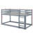 Twin Size Stackable Floor Bunk Bed With Convenient Ladder-1251838099