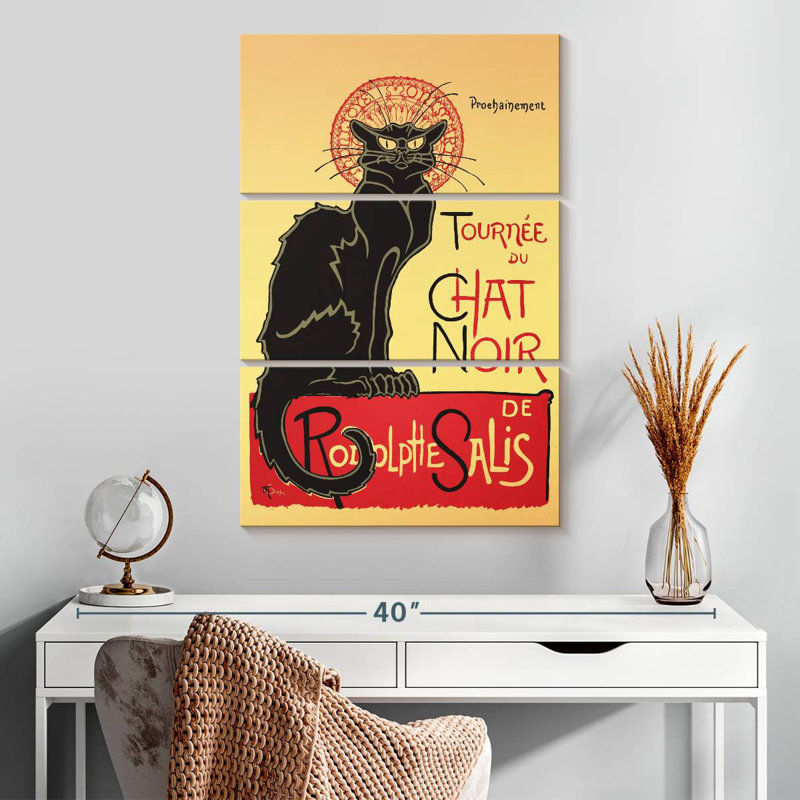 Chat noir Tergel, H 32 po x l 20 po