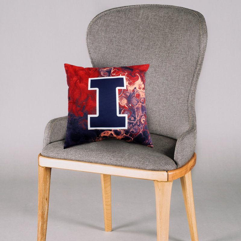 NCAA Throw Pillow, Illinois Fighting Illini