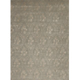 Modern Tibet Hand Knotted Floral Area Rug in Green