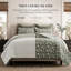 Ensemble de courtepointe réversible 100% coton, couvre-lit léger avec taies d'oreiller certifiées OEKO-TEX, literie de ferme botanique intemporelle pour toutes les saisons-126302433-126302435