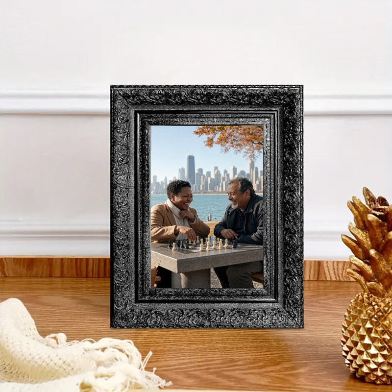 Cadre de table noir 3 pièces 8 po x 10 po avec finition maison