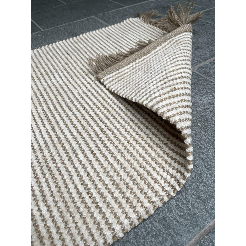 McFall Striped Hand Woven Area Rug, Runner 70 x 200cm