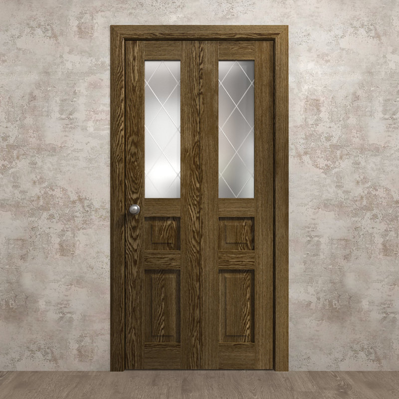 Portes coulissantes pliantes pour garde-robe | Ego 5011 | Ensemble de quincaillerie pour moulures robustes | Portes de garde-robe de chambre en bois massif