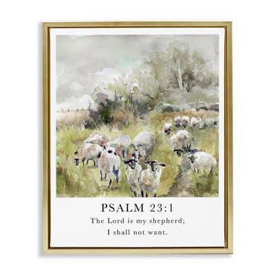 "My Shepherd Psalm", art mural sur toile flottante par Carol Robinson