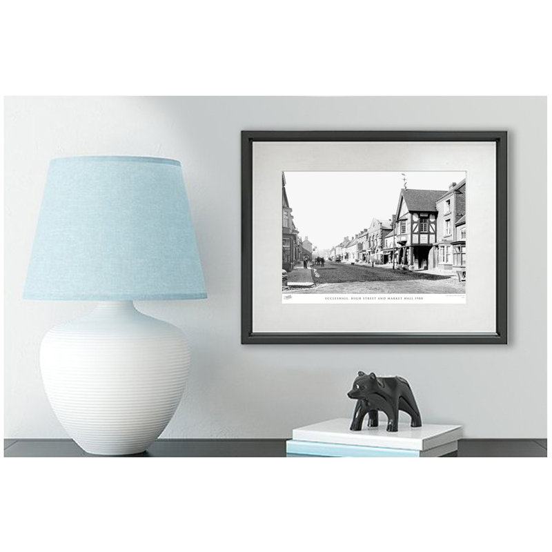 Eccleshall, High Street And Market Hall 1900 - Single Picture Frame Print, 28cm H x 36cm W x 2.3cm D