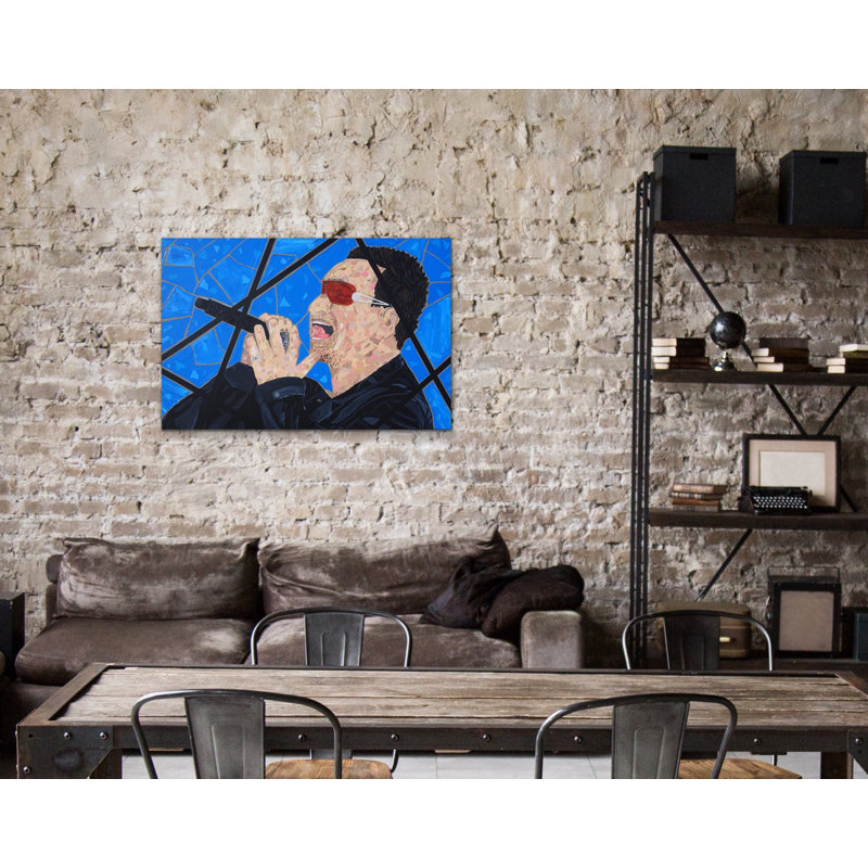 Bono Painting by Eddie Bruckner