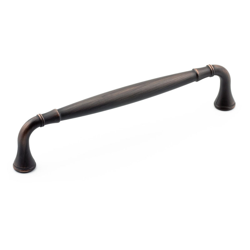 Poignée barre 7 9/16 po en métal, Bronze huilé brossé, 6 3/10"