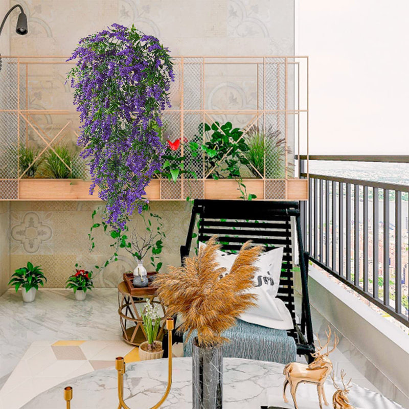 Faux fleurs artificielles pour la maison Home, Purple