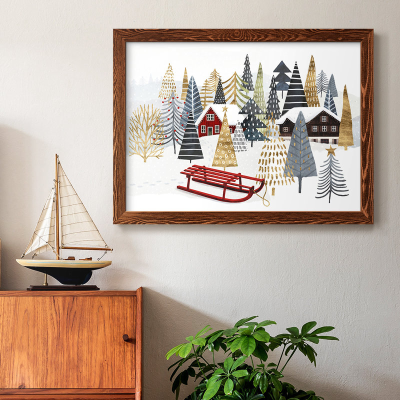 Collection de chalet de Noël A, Érable, H 28 po x l 42 po x P 1,5 po