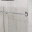 Porte de douche coulissante simple avec cadre transparent l 48 po x H 76 po-124987135