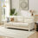 82" Modern Compressed Snowfleece Fabric 3-Seater Sofa, For Living Room, Bedroom, Office & Entertainment Spaces