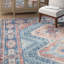 Tapis turquoise / terre cuite Gelo-2019551729